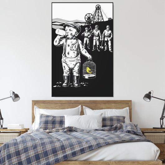 Victoriaanse baby-steenkoolmijnwerker print (Insitu (Slaapkamer))