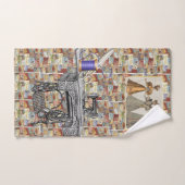Victoriaanse badkamer handdoek sets met naaimotief (Handdoek)