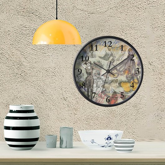 Victoriaanse badschone Kraken Vintage Surrealisme