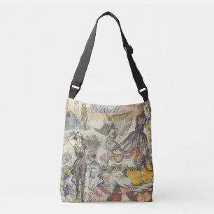 Victoriaanse badschone Kraken Vintage Surrealisme Crossbody Tas