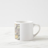 Victoriaanse badschone Kraken Vintage Surrealisme Espresso Kop (Rechts)