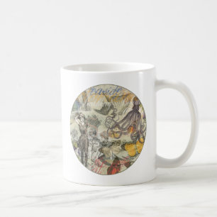 Victoriaanse badschone Kraken Vintage Surrealisme Koffiemok