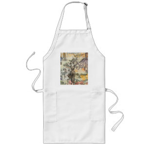 Victoriaanse badschone Kraken Vintage Surrealisme Lang Schort