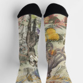 Victoriaanse badschone Kraken Vintage Surrealisme Sokken (Top)