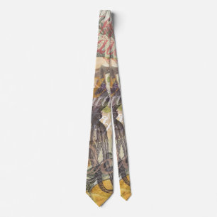 Victoriaanse badschone Kraken Vintage Surrealisme Stropdas