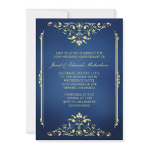 Victoriaanse Blauwe en Gouden Huwelijksjubileum Ui