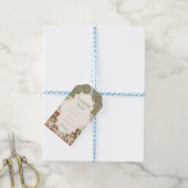 Victoriaanse bloem, Shabby Chic, Feest Favor Cadeaulabel (Met Touw)