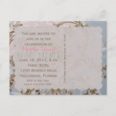 Victoriaanse Bloemen - Ansichtkaart / Bruidsbeurs  Uitnodiging Briefkaart (Achterkant)