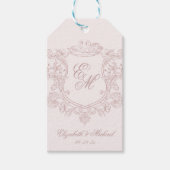victoriaanse bloementuin luxe cadeaulabel (Voorkant)