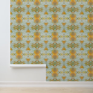 Victoriaanse Bloemige Vintage Botanische Kunst Behang