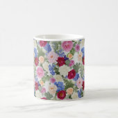 Victoriaanse Blush & Azure Botanisch Koffiemok (Center)