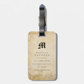 Victoriaanse Boston Terrier-hondenbagage labels (Achterkant verticaal)
