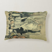 Victoriaanse bruid en bruidegom pasgetrouwd fietse accent kussen (Achterkant)