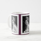 Victoriaanse bruid in zwart en wit koffiemok (Voorkant links)