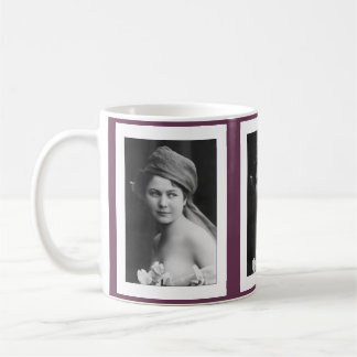 Victoriaanse bruid in zwart en wit koffiemok