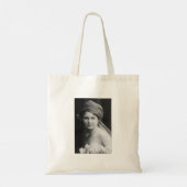 Victoriaanse bruid in zwart en wit tote bag (Achterkant)