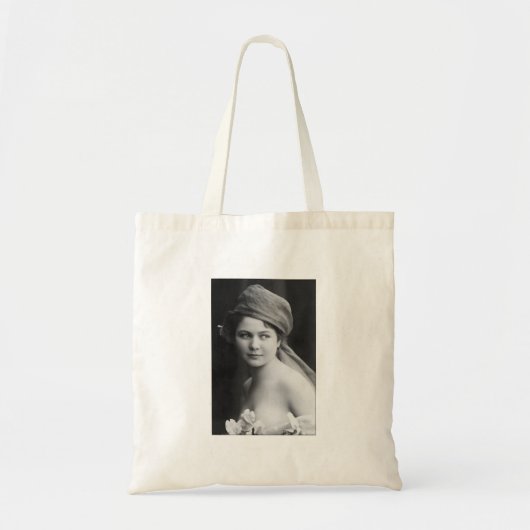 Victoriaanse bruid in zwart en wit tote bag (Voorkant)