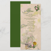 Victoriaanse Bush-tuinmenu Menu (Voorkant / Achterkant)