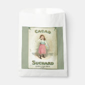 Victoriaanse Chocolade Kus Meisje Suiker Bedankzakje (Voorkant)