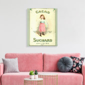 Victoriaanse Chocolade Kus Meisje Suiker Canvas Afdruk (Insitu (Woonkamer))