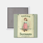 Victoriaanse Chocolade Kus Meisje Suiker Magneet (Voorkant / Achterkant)