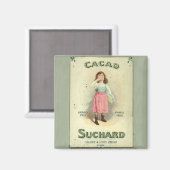 Victoriaanse Chocolade Kus Meisje Suiker Magneet (Voorkant / Achterkant)