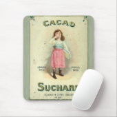 Victoriaanse Chocolade Kus Meisje Suiker Muismat (Met muis)