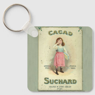 Victoriaanse Chocolade Kus Meisje Suiker Sleutelhanger