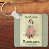 Victoriaanse Chocolade Kus Meisje Suiker Sleutelhanger (Voorkant)