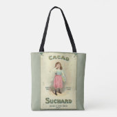 Victoriaanse Chocolade Kus Meisje Suiker Tote Bag (Achterkant)