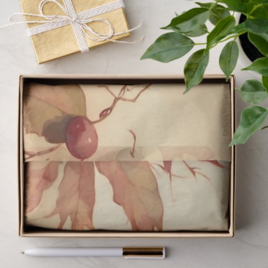 Victoriaanse “Cranberryfee"   Tissuepapier (Geschenk)