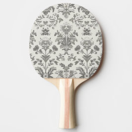 Victoriaanse Damast Bloem Wit Vintage Tafeltennisbatje