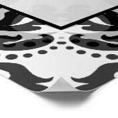 Victoriaanse damast trouwzaalstoelen poster (Hoek)