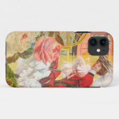 Victoriaanse dame vrouw elegante rijke rode illust Case-Mate iPhone case (Achterkant (horizontaal))