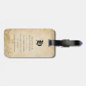 Victoriaanse Dobermann-honden bagage labels (Achterkant horizontaal)
