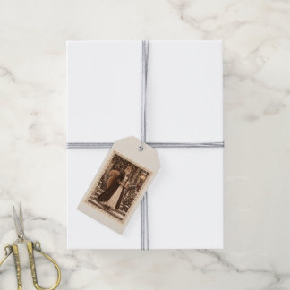 Victoriaanse eekhoorn Kerstcadeautags Cadeaulabel