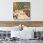 Victoriaanse Elegantie: Een Babywereld Canvas Afdruk (Insitu (Slaapkamer))