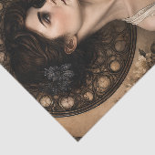 Victoriaanse Elegantie Portret Decoupage Tissuepapier (Detail)