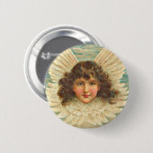 Victoriaanse engel ronde button 5,7 cm (Voorkant /achterkant)