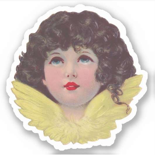 Victoriaanse Engel Sticker (Voorkant)