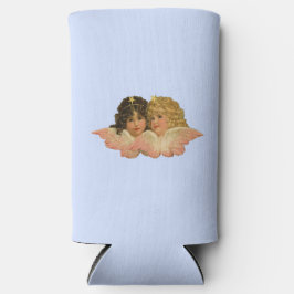 Victoriaanse engelen babyblauw seltzer blikjeskoeler