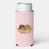 Victoriaanse engelen blozen roze seltzer blikjeskoeler (Seltzer Voorkant)