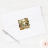 “Victoriaanse feeën” door E S Hardy Vierkante Sticker (Envelop)