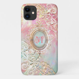 Victoriaanse filigraan opalescente edelsteen Case-Mate iPhone case