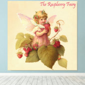 Victoriaanse “Frambozenfee”  Canvas Afdruk (Insitu (Houten vloer))