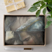 Victoriaanse Geliefden Intensieve Blik Decoupage Tissuepapier (Geschenk)