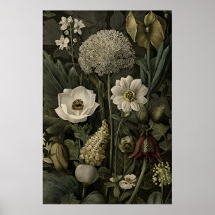 Victoriaanse giftige planten tuinprint, salie poster