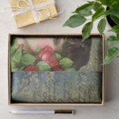 Victoriaanse glamourgirl met rode rozen tissuepapi tissuepapier (Geschenk)