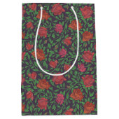 Victoriaanse gotiek perfecte rode en fuchsia rozen medium cadeauzakje (Voorkant)