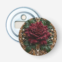 Victoriaanse gotische bloem button flesopener